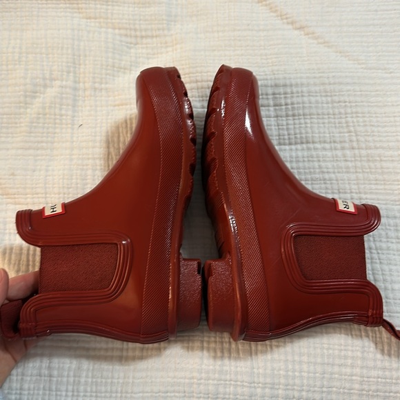 EUC Glossy Red Hunter Boots - Picture 8 of 10